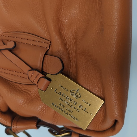 Lauren Ralph Lauren Tan Leather Purse - Picture 3 of 8